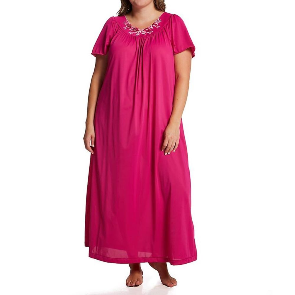 Shadowline Plus Petals 53 Inch Gown -  Raspberry  32280X